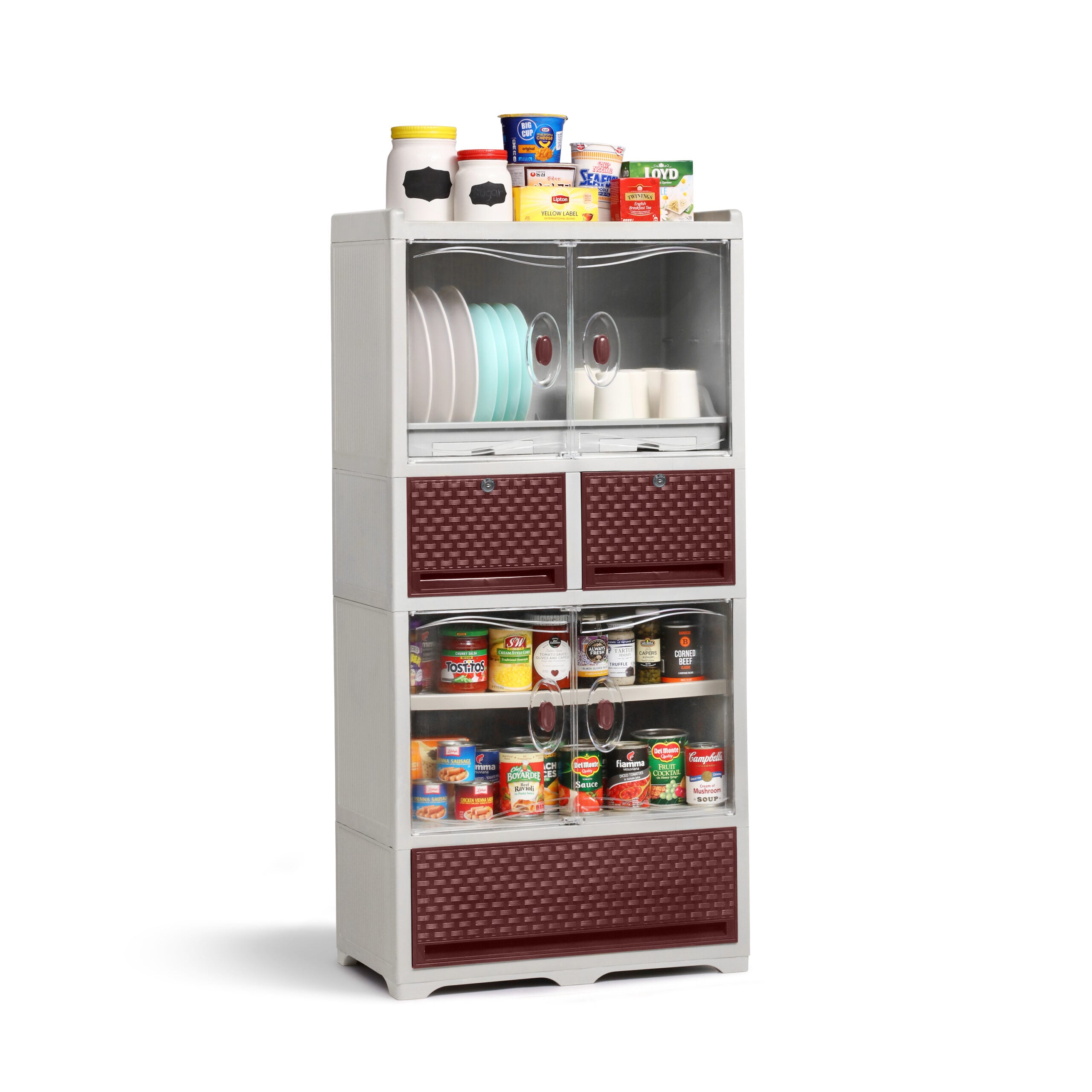 Dish Cabinet Jolly Maple 850-2C Cabinet Rattan