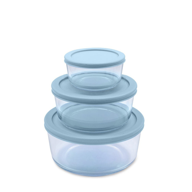 Masflex Baking Dish with Cover 3pc Round FE-3PRD