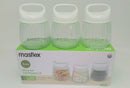 Masflex Jar 3pc (400ml) QM-1003 | Glass Jar with Plastic Lid