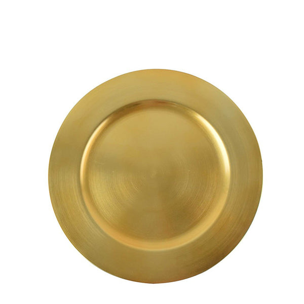 Masflex Plates Charger 4pc Gold QH-C08/4 | Gold Metallic