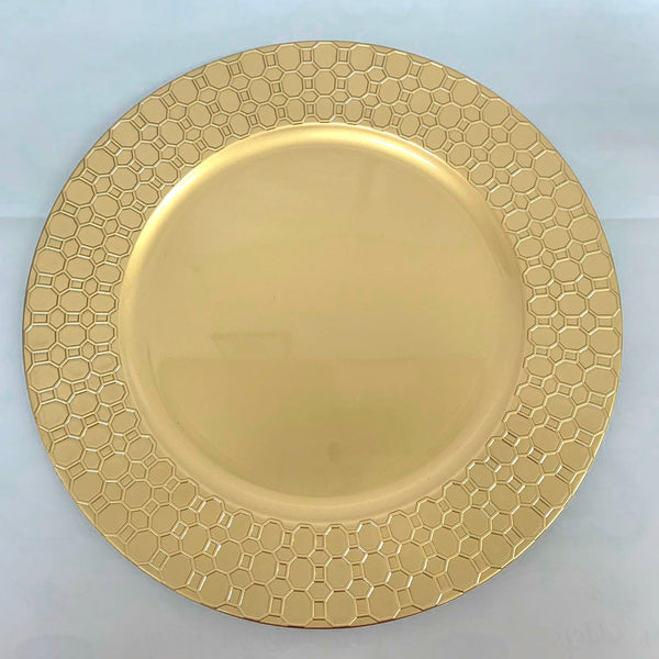 Masflex Plates Charger 4pc Aristocrat Gold QH-C38/4