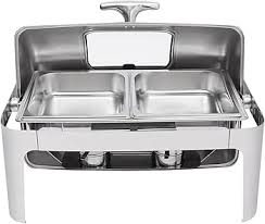 Chaffing Dish 55S Square 0072 Roll Top 2IN1