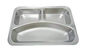 Plate 55S 3 Division 1306 Rectangle 29.3X21 Stainless