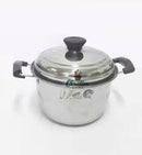 Casserole 55S Pot Black Handle 4107 24CM Stainless