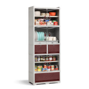 Dish Cabinet Jolly Maple 850-3C 3 Cabinet Rattan