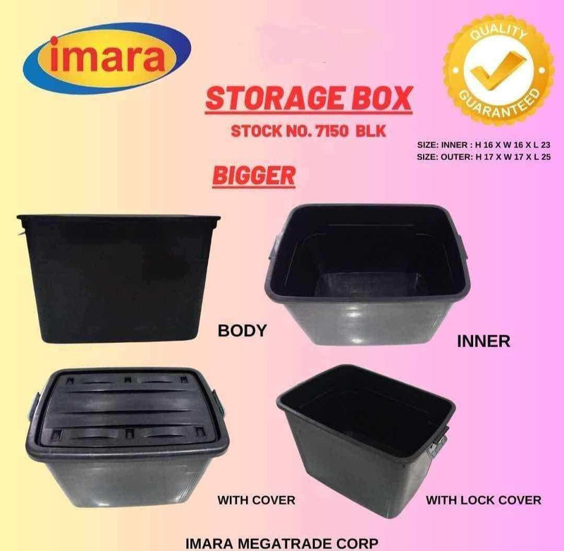 Box Storage Imara 780 80 Liters Black