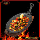 Plate Sizzling A007 Oval Plain