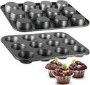 Pan Non Stick Mini Cupcake 12Hole 19X25CM KD18-03 P100