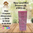 Drawer Mini Newland 9912-6 6 layer Transparent