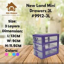 Drawer Mini Newland 9912-3 3 Layer Transparent