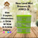 Drawer Mini Newland 9912-3 3 Layer Transparent
