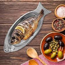 Platter 55S Fish 0672 Stainless 40CM