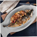 Plate 55S Fish 0671 Stainless 35CM