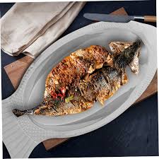 Platter 55S Fish 0672 Stainless 40CM