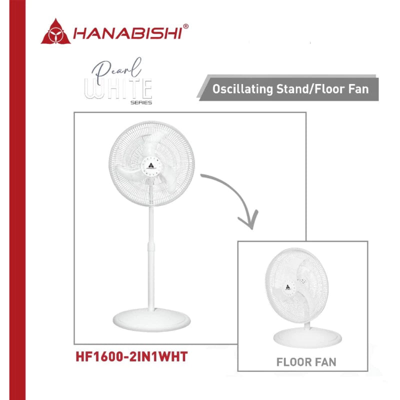 Floor Fan Hanabishi HF1600 2in1 White