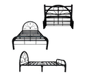 Bed Frame LS 54x75 Split Steel Heavy Duty