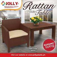 Table Jolly Side 8600 Side Rattan Sala Brown
