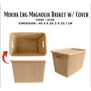 Basket Organizer 4128 Knitted 23 Liters with Cover Rectangle