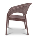 Jolly Chair Rattan Breeze With Arm 2030 Brown