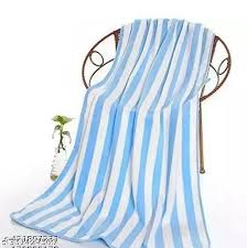 Towel Bath Microfiber Stripe