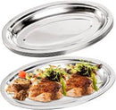 Platter 55S Deep Oval 1342 Stainless 35CM