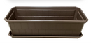 FLOWER P. SUNNYW W-229-3 RECT BRWN WTRAY P12