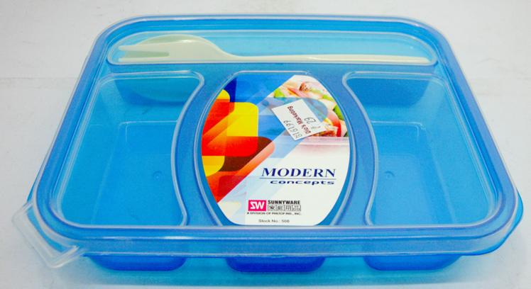 Sunnyware Lunch Box 508 With Division Rectangle