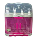 Uniglobal Dish Cabinet Floral 8809-DC