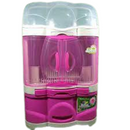 Uniglobal Dish Cabinet Floral 8809-DC1 W/1DRAWER