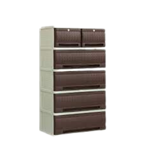 Zooey Drawer Native Rattan 2002-5Layer